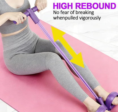 21 Fitness Resistance Bands Set with Pedal System – Resistance Bands & Tube Pedal Resistance Device, Multifunction Tension Rope for Full Body Workout, Exercise Bands for Abs, Fashion Puller for Women