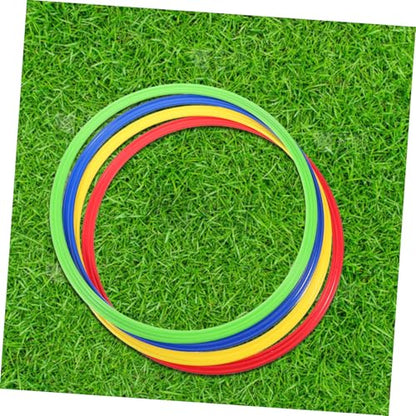 Totority 4pcs Agility Training Rings Soccer Training Hoops Speed Agility for Football Basketball Volleyball