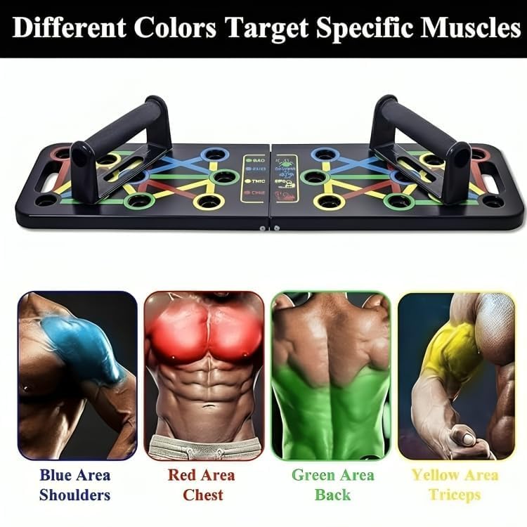 Push Up Board System, 15-in-1 Body Building Exercise Stands, Workout Training Equipment for Men Women