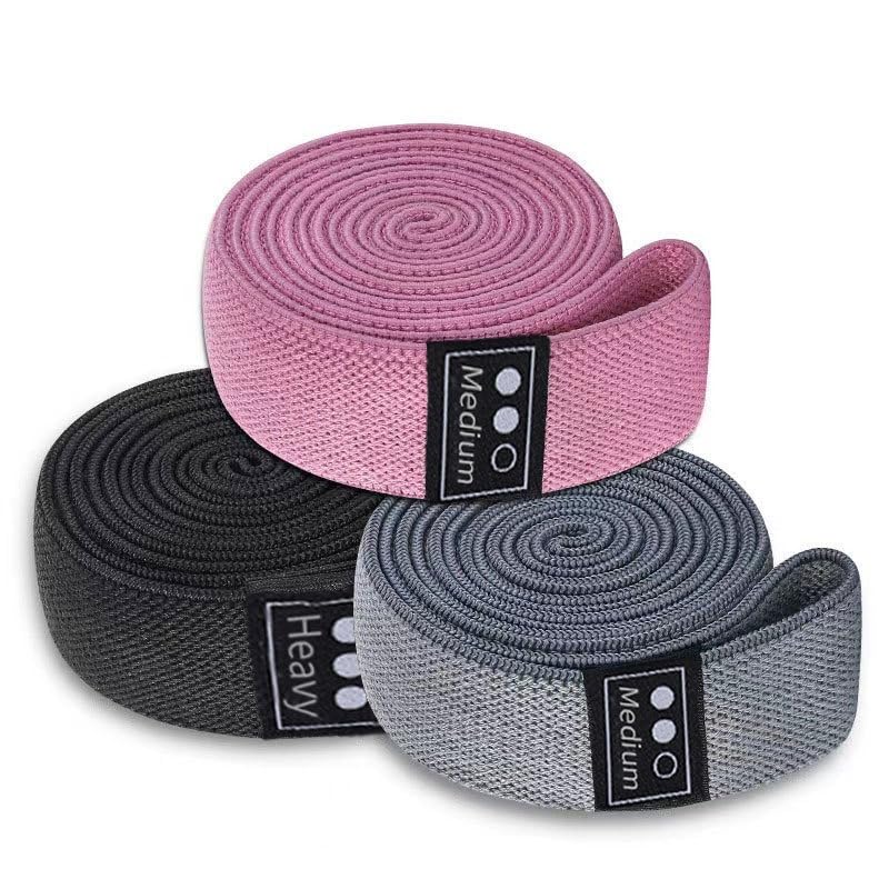 Booty Bands, Exercise Bands for Squats Yoga Strength Training, 3 Resistance Levels Non-Slip Workout Bands with Mesh Storage Bag