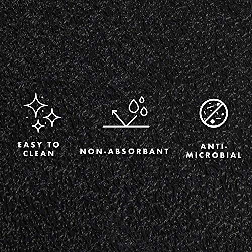 MotionTex Exercise Equipment Mat for Under Treadmill, Rowing Machine, Elliptical Machine, Fitness Equipment, Home Gym Floor Protection, 30" x 66", Black