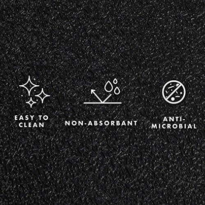 MotionTex Exercise Equipment Mat for Under Treadmill, Rowing Machine, Elliptical Machine, Fitness Equipment, Home Gym Floor Protection, 30" x 66", Black