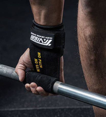 TAVIEW Wrist Straps for Weightlifting for Maximum Grip Support - Lifting Deadlift Strap & Weight Lifting Grips Gloves for Working Out Pull Up Deadlifting & Shrugs