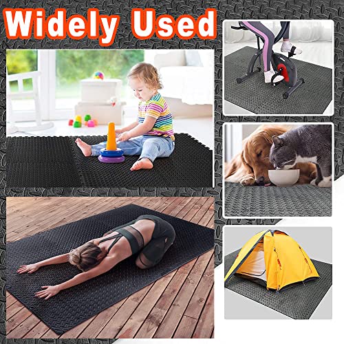 20 pcs Gym Mats Set - EVA Foam Puzzle Floor Mats, High-Density Interlocking Foam Floor Tiles Home Workout Exercise Mats for Play-Room Garage Pool Treadmill Garage Kitchen Flooring