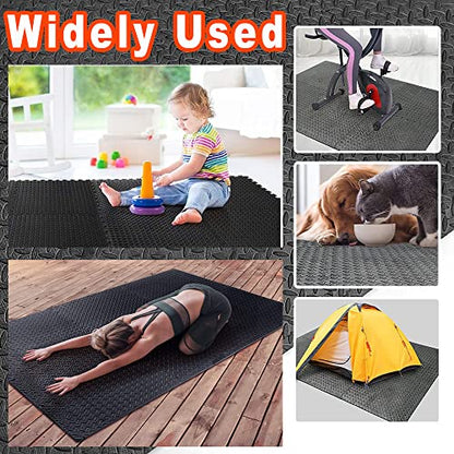 20 pcs Gym Mats Set - EVA Foam Puzzle Floor Mats, High-Density Interlocking Foam Floor Tiles Home Workout Exercise Mats for Play-Room Garage Pool Treadmill Garage Kitchen Flooring