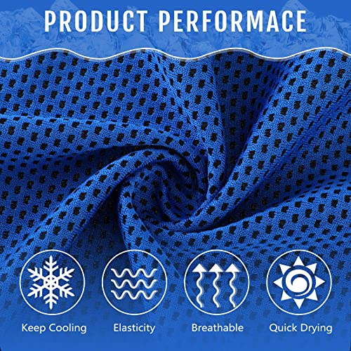 Hosuly 30 Pack Cooling Towels 40"x12" - color: Dark Blue