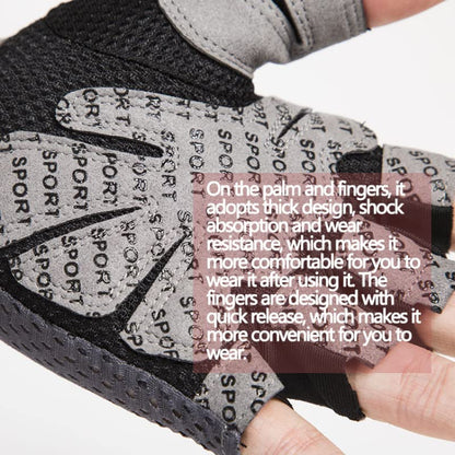 KEYDUACU Workout Gloves,Weight Lifting Fingerless Gym Exercise Gloves,Men's and Women's Anti-calluses Must-Have Fitness Gloves, Lightweight and Breathable - color: gray, size: Small