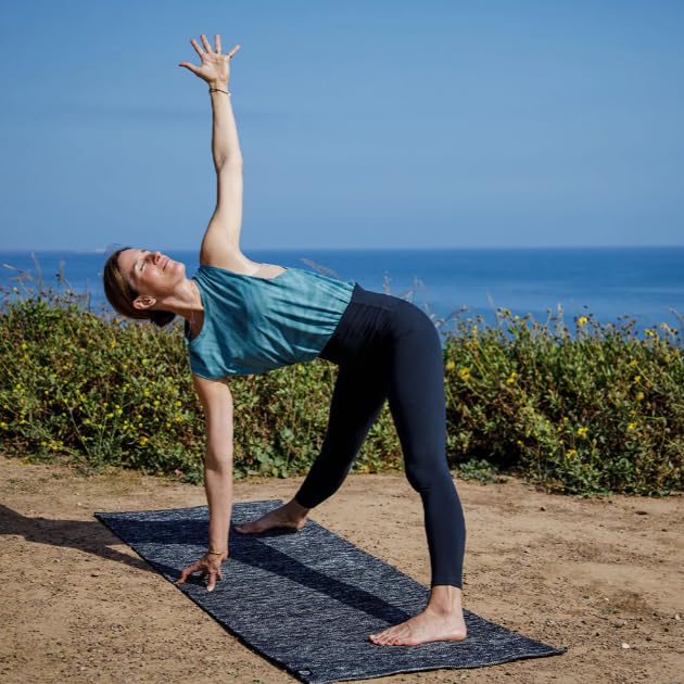Manduka Shala Yoga Rug 71" - Outdoor Yoga & Meditation | Foldable & Machine Washable | Natural Cotton | Handmade | 71 x 26 inches - color: Indulge