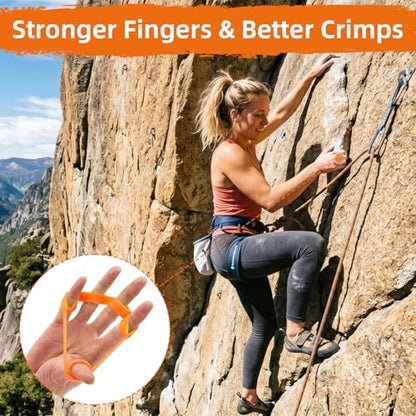 Finger Stretcher 4 Pack Finger Extensor Bands Hand Resistance Bands Finger Strengthener Finger Exerciser Hand Extension Exerciser Extensor Trainer for Grip Strength Rehab Climbing Training