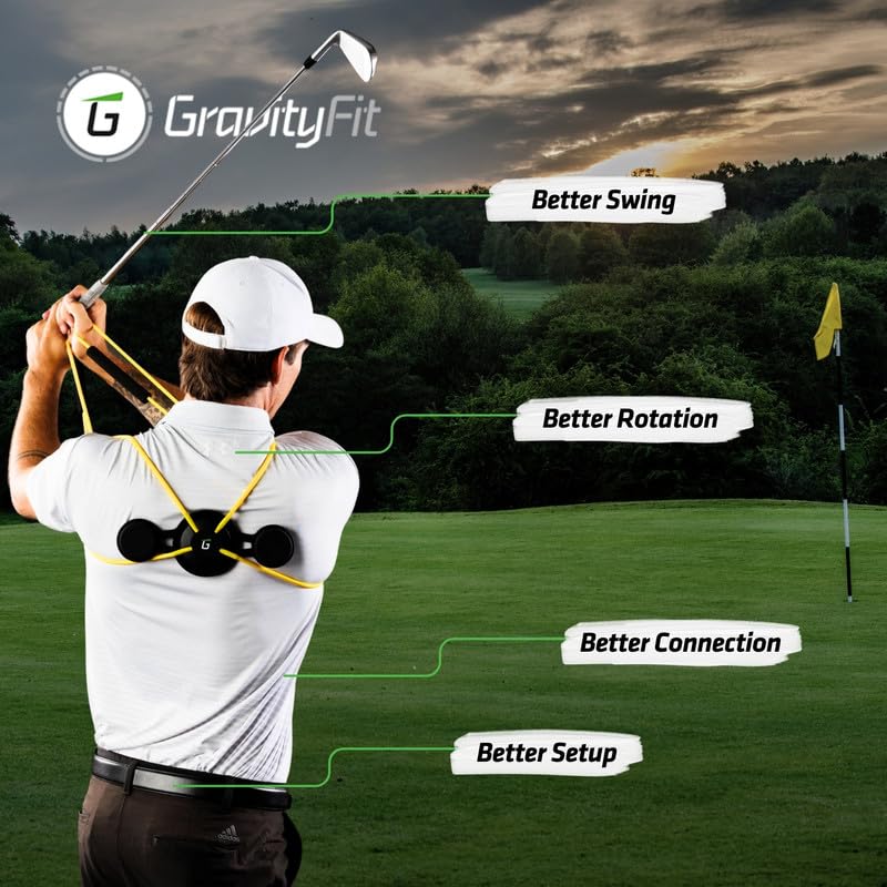 Golf Swing Performance Trainer Aid | Golf Swing Trainer Trusted by PGA Coaches | Backed by 30 Years Research | Elevate Your Golf Training | Enhance Strength, Stability, Rotation & Posture - style: TPro Yellow - light for golf skills