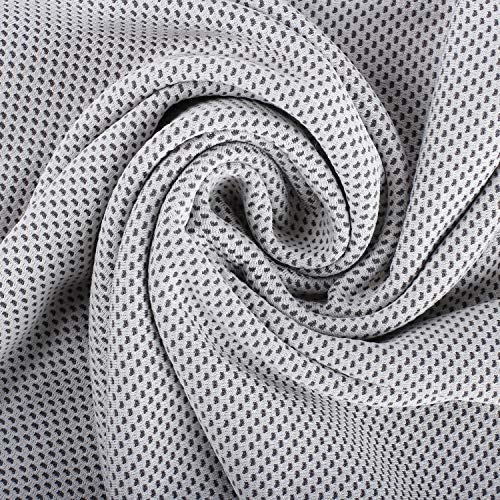 Cooling Microfiber Sports Sweat Towel for Golf Workout Swimming Gym Yoga Travel Camping Fitness - 40"x12" - Grey 2 Pack - color: Gray 2 Pack