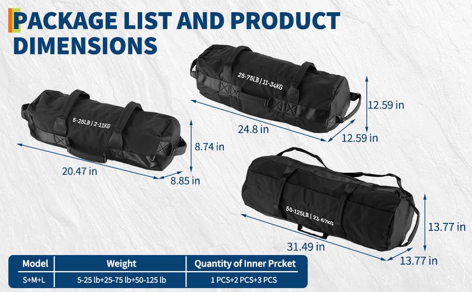 Adjustable Heavy-Duty Sandbag Set for Strength Training & Yoga – Durable Multi-Handle Fitness Equipment – Versatile Full-Body Workout – Includes Unfilled Inner Bag