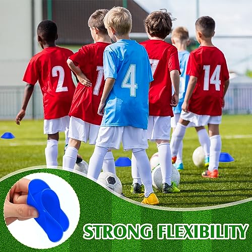 Hanaive Mini Soccer Cones for Agility Drills, 5 Inch - color: Lake Blue