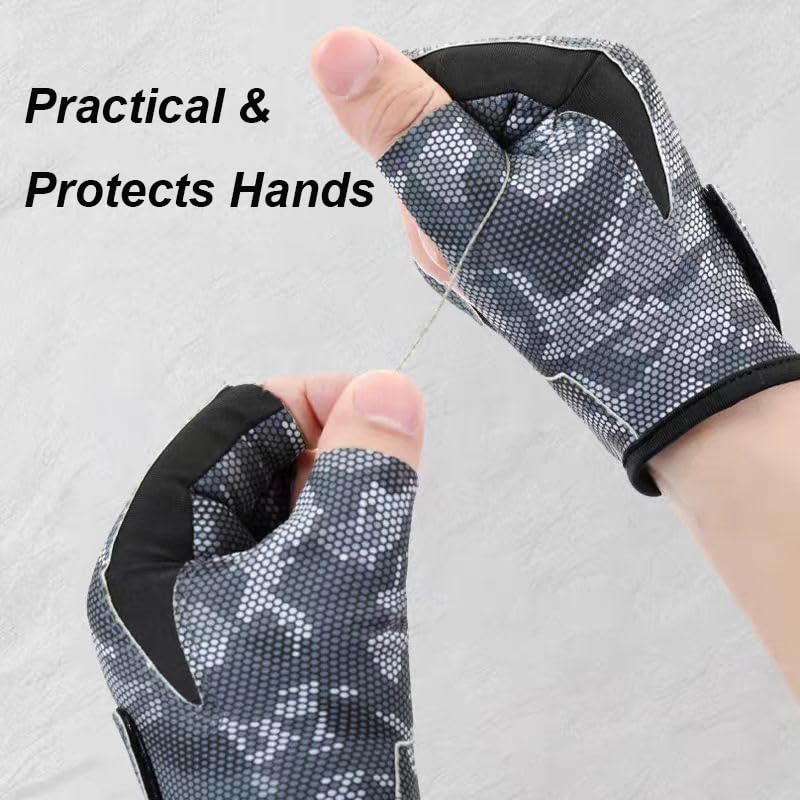 Workout Gloves for Men Women Exercise Gloves for Weight Lifting Fitness Cycling Gym Training with Grip Cushion Pads - color: Black camouflage