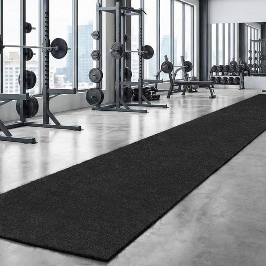 FORZA Sprint Track/Sled Track | Durable 33ft x 3.3ft Artificial Turf | Perfect for Sprint, Agility and Strength Training - color: Black