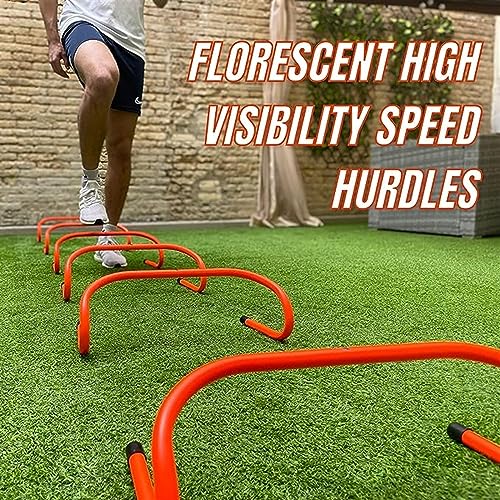 Speed Training Agility Hurdles for Athletes - 2-Pack - Speed and Agility Training Equipment for Soccer Basketball Football Hurdle Training (Size : H 40cm) - size: H 40cm