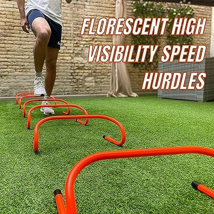 Speed Training Agility Hurdles for Athletes - 2-Pack - Speed and Agility Training Equipment for Soccer Basketball Football Hurdle Training (Size : H 40cm) - size: H 40cm