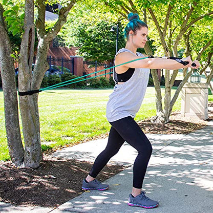 Resistance Exercise Band and Resistance Tube Anchors (Strap or Door Anchor)
