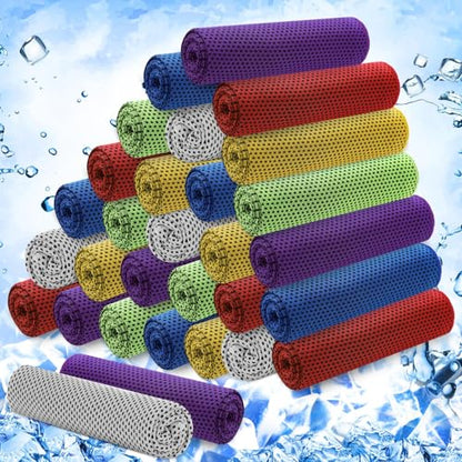 Hosuly 30 Pack Cooling Towels 40"x12" - color: Classic Color