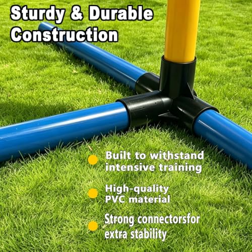 Heavy Duty Adjustable Dog Agility Hurdles for Medium & XL Dogs - color: SLV-Hurdle 35in-2