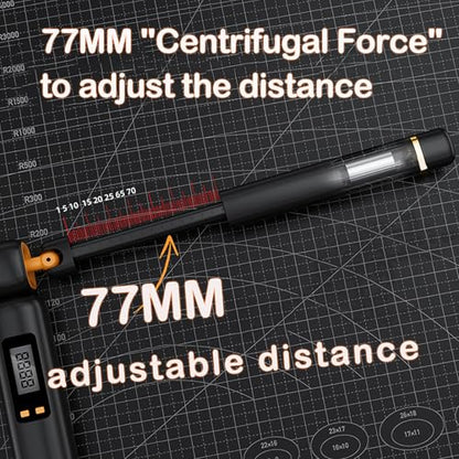 Cordless Jump Rope with Counter - Adjustable Length Ropeless Weighted Jump Rope with LCD Display, Count, Miles, Calories, Km Record