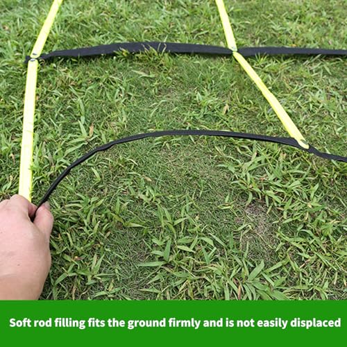Multifunctional 9 Grids Agility Ladder for Sports Training Fitness and Footworks Drill Agility Train Enduring Adjusted Speed Training