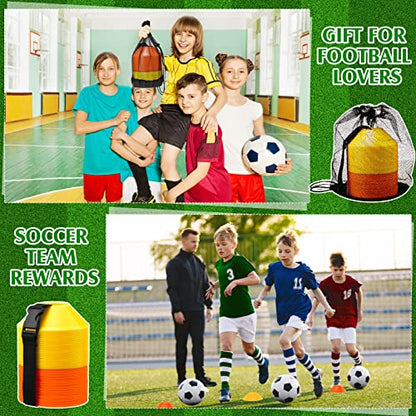 Hanaive Mini Soccer Cones for Agility Drills, 5 Inch - color: Orange,Yellow