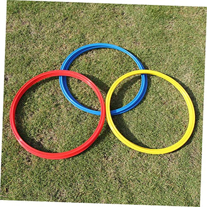 BESPORTBLE Ctr Ring 9pcs Drill Equipment Round Agility Rings Ladder Football Agility Ladder Training Rings Rings Fitness Equipment Training Circle Jumping Hoop Basketball Fitness Ring