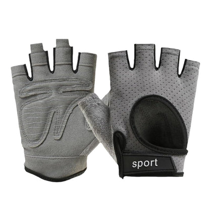 Fingerless-Workout-Gloves for Men Women, Breathable-Mesh Gloves with Anti-Slip-Palm for Cycling Gym Fitness