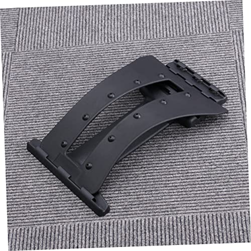 2Pcs Magnetic Back Stretching Device for Lumbar Relief Portable Spine Relaxation Mat Arch for Flexibility and Comfort Black