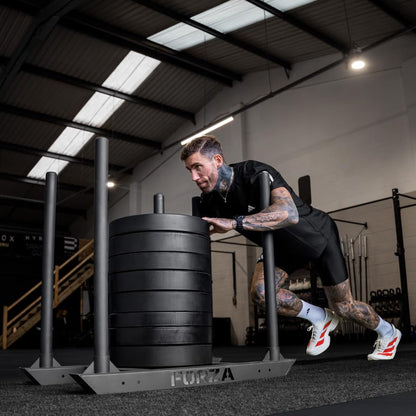 FORZA Sprint Track/Sled Track | Durable 33ft x 3.3ft Artificial Turf | Perfect for Sprint, Agility and Strength Training