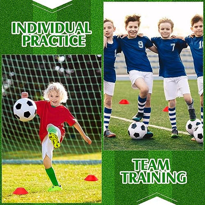 Hanaive Mini Soccer Cones for Agility Drills, 5 Inch - color: Red