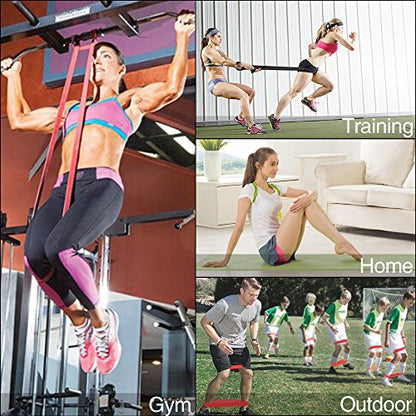 Pull Up Bands, Stretch Resistance Bands, Mobility Exercise Bands, Assisted Pull Up Straps Powerlifting Band for Home Fitness, Stretching and Resistance Training, Physical Therapy, Pilates Yoga