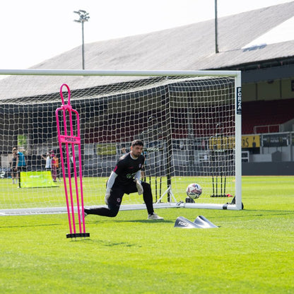 FORZA Goalkeeper Training Deflection Ramp | Durable Rubber Ball Deflector for Soccer- Ideal for GK Reactions, Reflex Training, and Shot Stopping Practice - Two Styles for Varied Training - style: Wave