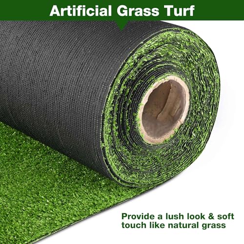 Yescom Large Gym Mat Flooring Sports Sled Pull Turf for Weight Football Push Sled Gym Equipment Outdoor Indoor 33'x3'x2Roll(198 Sq.Ft), 0.4" H
