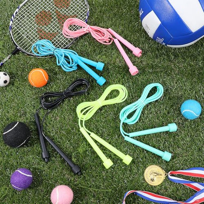 15Pcs Adjustable Jump Rope for Fitness, PVC Skipping Rope for Men, Women, Tangle-Free for Keeping Fit, Training, Workout