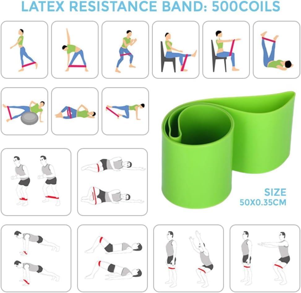 Pilates Ring Kit for Women Home Workouts Better Pilates Essentials Kits Equipments Sets Accessories Magic Ring Booty Bands Glutes Yoga Ball 25cm Figure 8 Resistance Yoga Bands for Stretching 8 Pcs