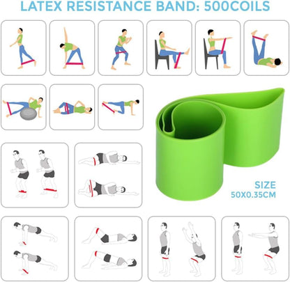 Pilates Ring Kit for Women Home Workouts Better Pilates Essentials Kits Equipments Sets Accessories Magic Ring Booty Bands Glutes Yoga Ball 25cm Figure 8 Resistance Yoga Bands for Stretching 8 Pcs
