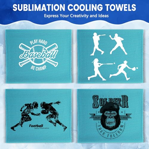 150 Pack Cooling Towels Bulk 40 x 12 Inch Large Chilly Breathable Sweat Sports Cold Towels Sublimation Microfiber Ice Neck Rag for Hot Weather Workout Gym Team Gift (Blue) - color: Blue