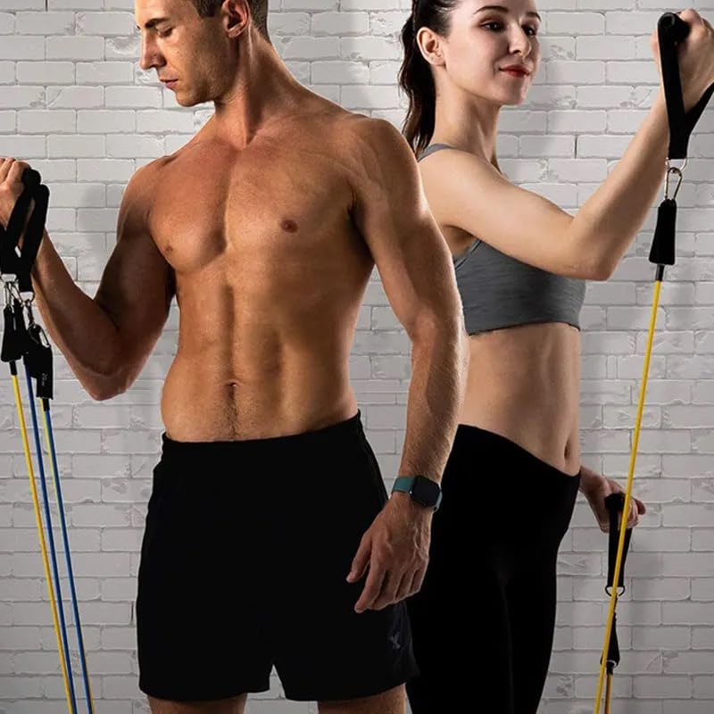Resistance Bands, Exercise Bands, Workout Bands, Resistance Bands for Working Out with Handles for Men and Women, Exercising Bands for Fitness Weights Work Out at Home
