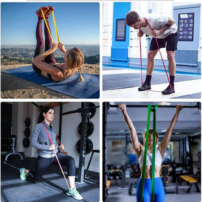 Resistance Bands, Mobility Bands, Pullup Bands, Workout Bands, Elastic Bands for Body Stretching, Crossfit Training for Indoor Outdoor Home Gym, Men and Women, Beginner and Professioner