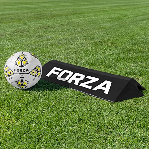 FORZA Goalkeeper Training Deflection Ramp | Durable Rubber Ball Deflector for Soccer- Ideal for GK Reactions, Reflex Training, and Shot Stopping Practice - Two Styles for Varied Training - style: Standard