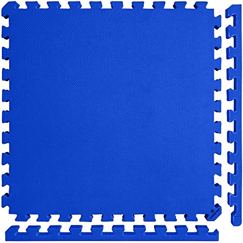 Meister X-Thick 1.5" Interlocking EVA Foam Mats - BL - 25 Tiles (100 Sqft) - color: Blue, size: 25 Tiles (100 Sqft)