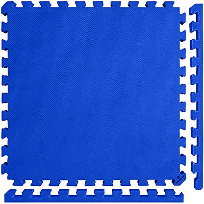 Meister X-Thick 1.5" Interlocking EVA Foam Mats - BL - 16 Tiles (64 Sqft) - color: Blue, size: 16 Tiles (64 Sqft)
