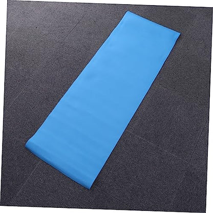 LIOOBO Portable Eva Yoga Mat Slip Exercise Surface for Yoga Aerobic Fitness and Stretching Lightweight Blue Mat for Outdoor and Indoor Use