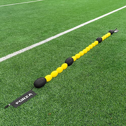 FORZA Single Line Goalkeeper Ball Deflector – Premium Soccer Training Tool for Enhanced Reaction Time & Ball Control - style: Without Weights