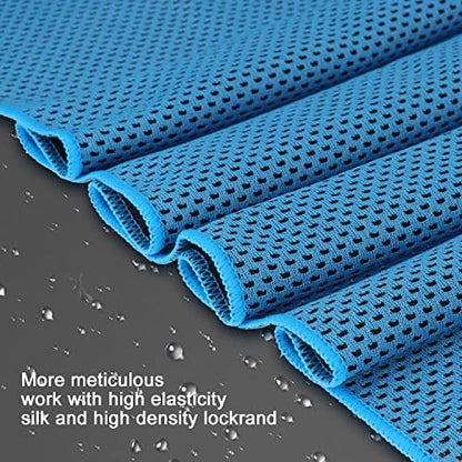Cooling Towels 40 Pack 40"x 12", 160gsm Bulk Cool Towels, Soft Breathable, Super Absorbent, Quick Cold Towel, for Bowling, Yoga, Travel, Camping, Golf, Football, Hiking, Outdoor Work