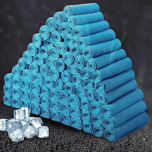 Honoson Cooling Towel Bulk - Neck & Face Cool Chilly Towels Microfiber Breathable Sport Sweat Rag for Gym, Yoga, Travel, Camping, Running, Outdoor