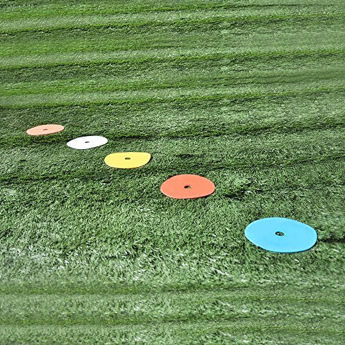 Flat Cones Spot Markers Soccer Basketball Sports Speed Agility Training - color: Red