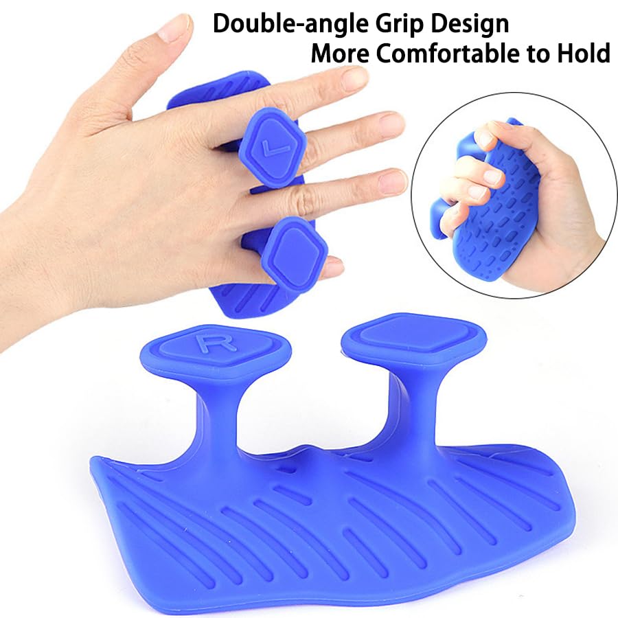 Upgraded Weight Lifting Grips for Women & Men - Extra Large & Thick Non-Slip Gym Grips, Ergonomic Workout Gloves for Pull-Ups, Dumbbell Exercises - color: blue